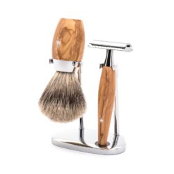 MÜHLE - 3-teiliges Rasierset Kosmo Olivenholz