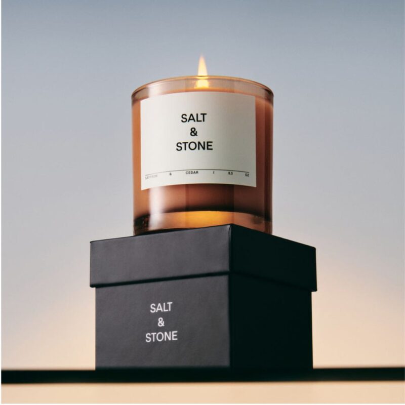 Salt & Stone - Duftkerze Fig & Violet – Bild 2