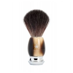 MÜHLE - Blaireau Vegan VIVO Black Fibre brun corné