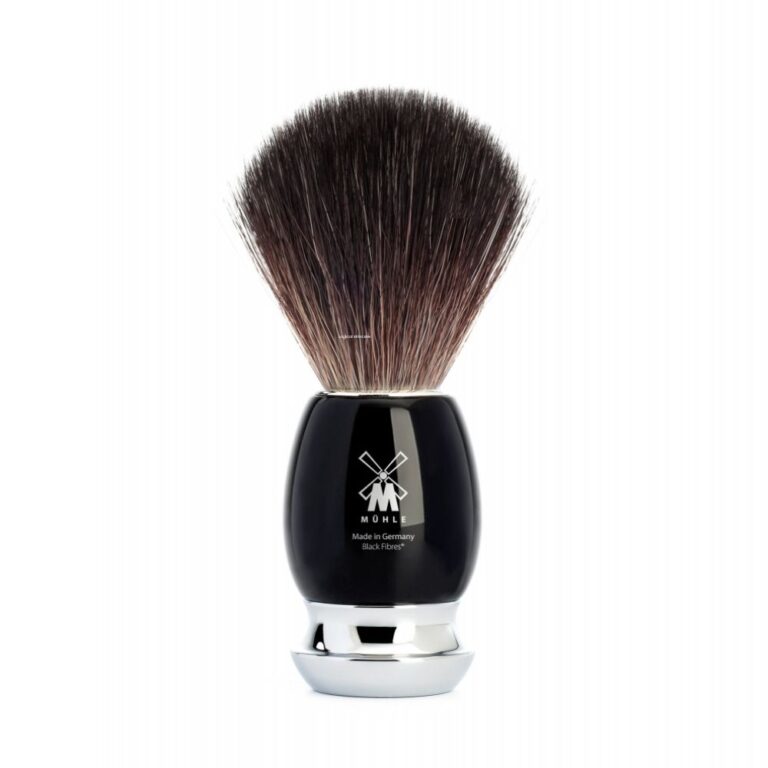 MÜHLE – Veganer Rasierpinsel VIVO Black Fibre schwarz
